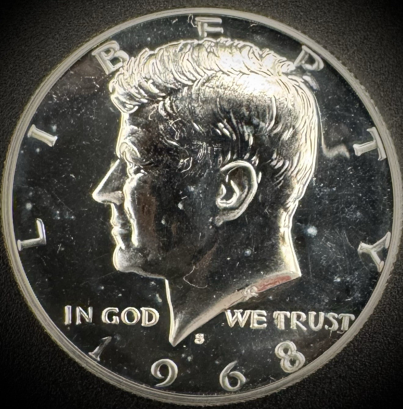1968-S Kennedy 40% SILVER Half Dollar PROOF 50C0
