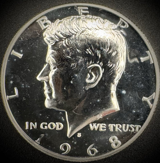 1968-S Kennedy 40% SILVER Half Dollar PROOF 50C0