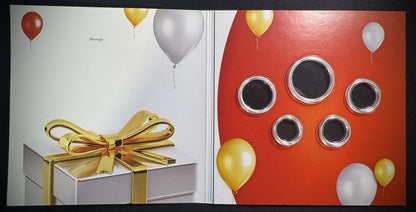 2018 US Mint Happy Birthday Coin Set Card w Plastic Coin Holders Only No Coins1