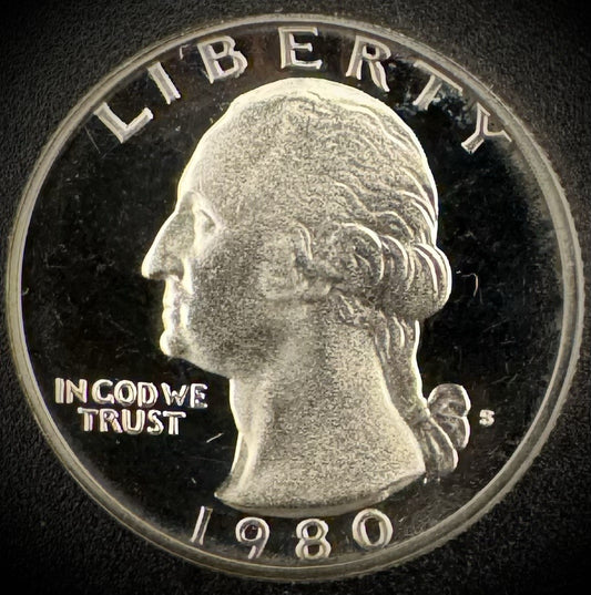 1980-S Washington Quarter PROOF Clad Coin0