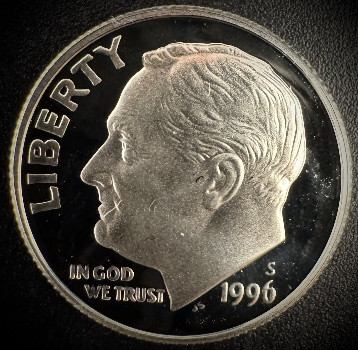1996-S GEM PROOF Roosevelt Dime 10C SILVER DEEP ULTRA CAMEO Coin0