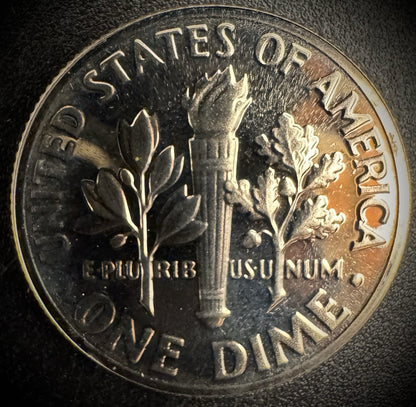 1975-S PROOF Roosevelt Dime 10C Clad DEEP CAMEO Coin From US Mint Proof Set1