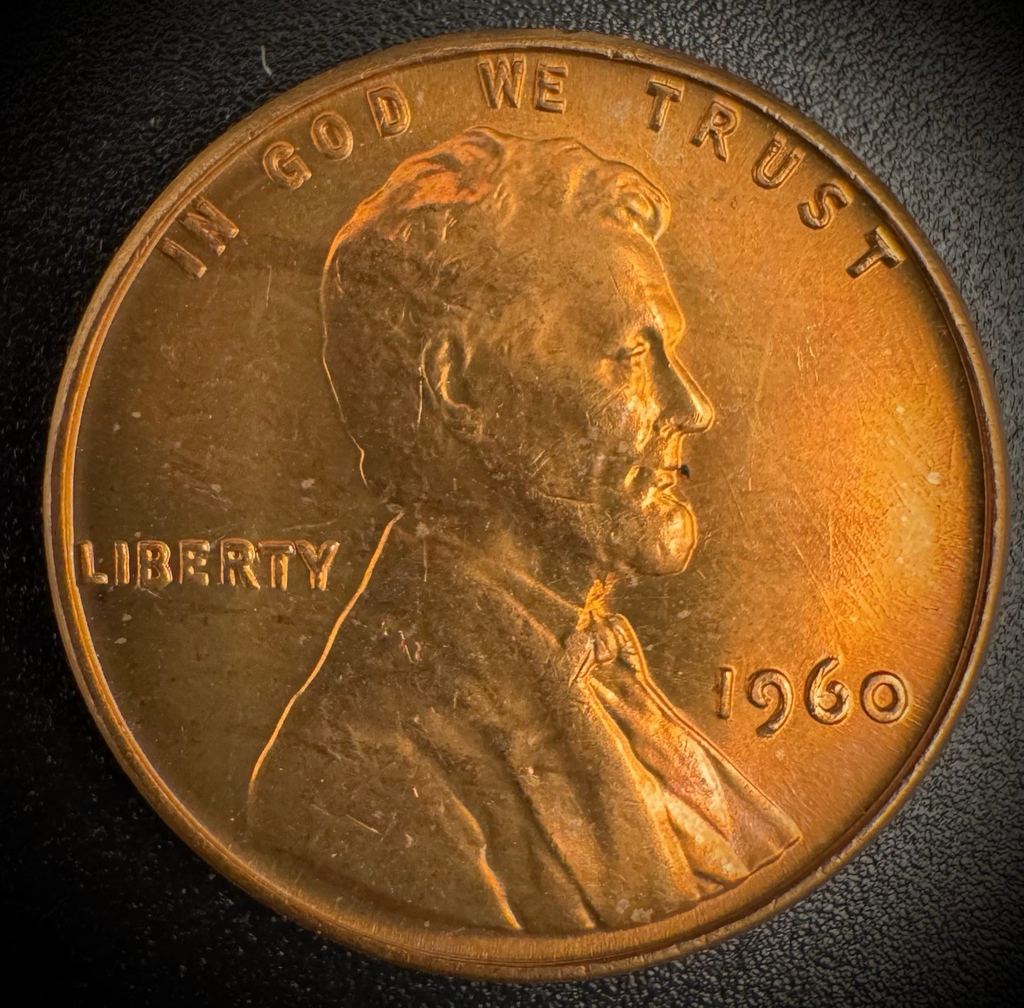 1960-P SMALL DATE Lincoln Memorial Cent RED LUSTROUS GEM #10