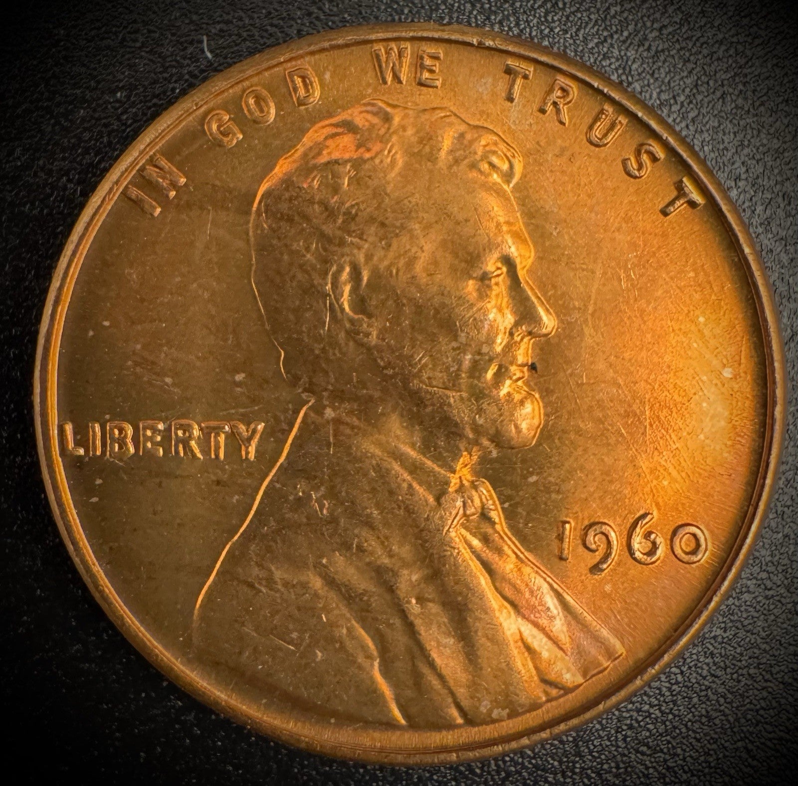 1960-P SMALL DATE Lincoln Memorial Cent RED LUSTROUS GEM #10