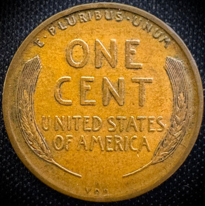 1909-P VDB Lincoln Wheat Cent Penny AU About Uncirculated First Year Of Type #91