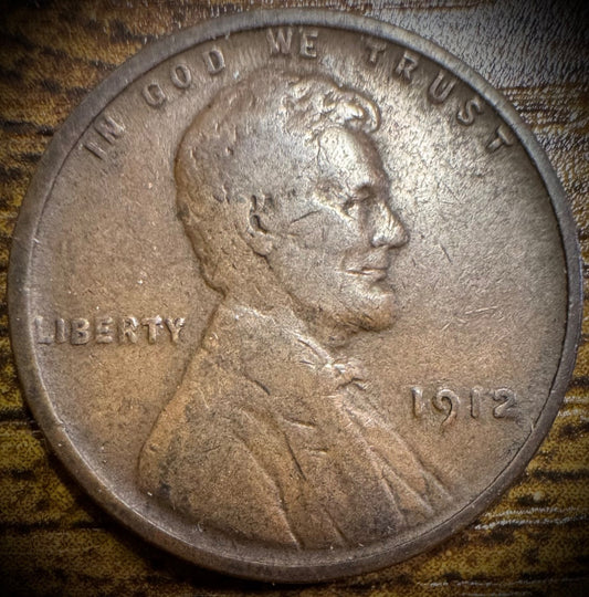 1912-P Lincoln Wheat Cent Penny0