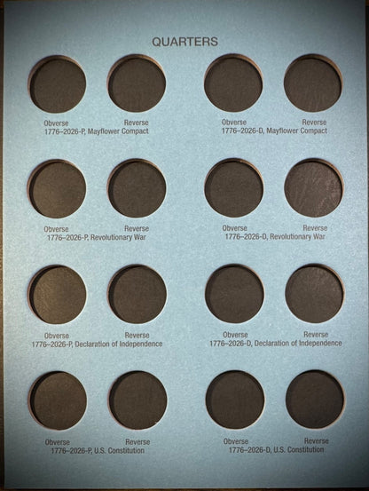 Official Whitman Coin Folder United States 250th Anniversary Collection P&D 20262