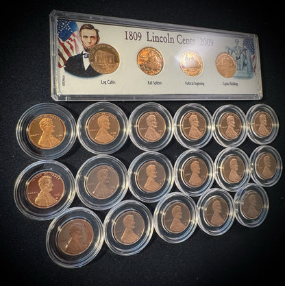2009-2026 S Lincoln Bicentennial Shield Cent Penny GEM PROOF 21 Coin Collection6