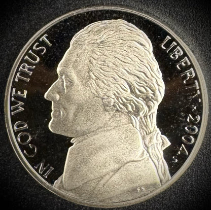 2004-S Jefferson Nickel GEM PROOF DEEP ULTRA CAMEO Westward Journey 2 Coin Set4