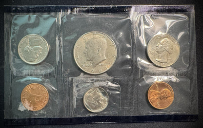 1987 P D Uncirculated Coin Set US Mint Original Government Packaging OGP & COA1