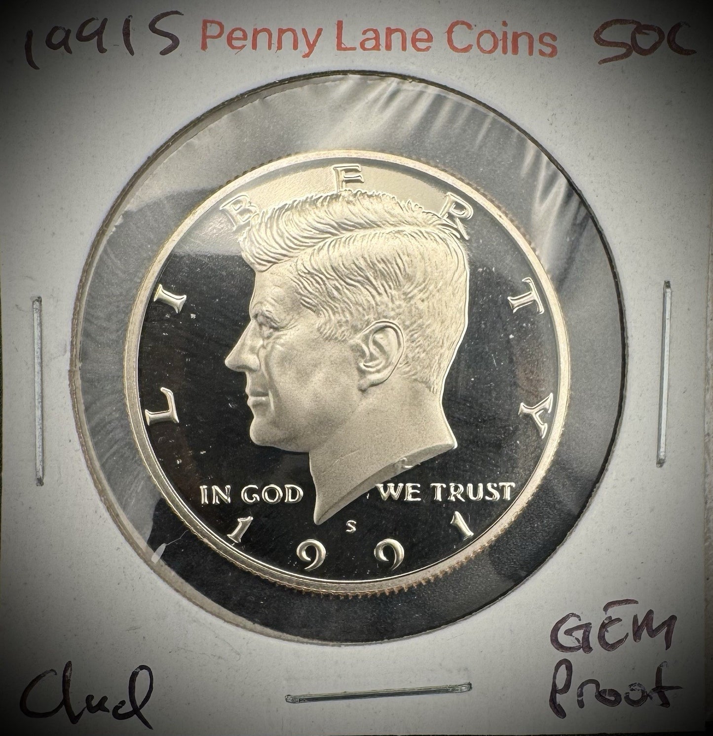 1990-1999 S Kennedy Half Dollar GEM PROOF DEEP ULTRA CAMEO Set Lot Of 10 Coins4