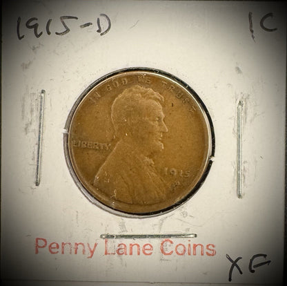 1915-D Lincoln Wheat Cent Penny XF0