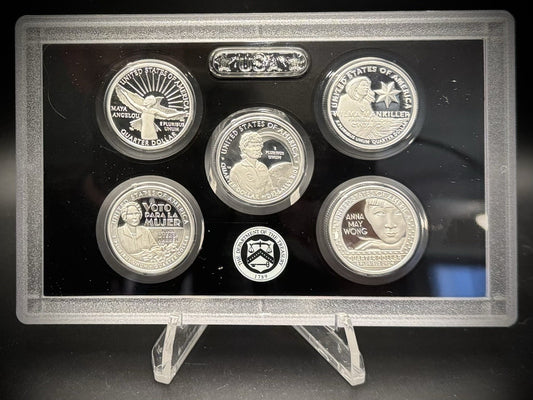 2022-S .999 SILVER American Women Quarter Set w 2022 US MINT Box COA1