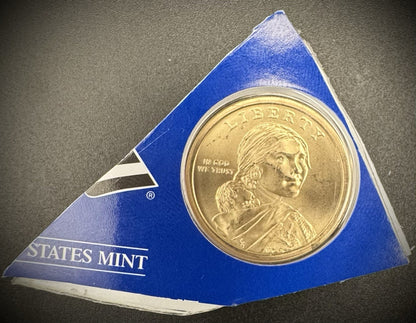 2010 P D Satin Finish Sacagawea Dollar 2 Coin Lot From US Mint Uncirculated Set2