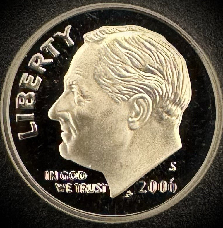 2006-S GEM PROOF Roosevelt Dime 10C Clad DEEP CAMEO Coin0