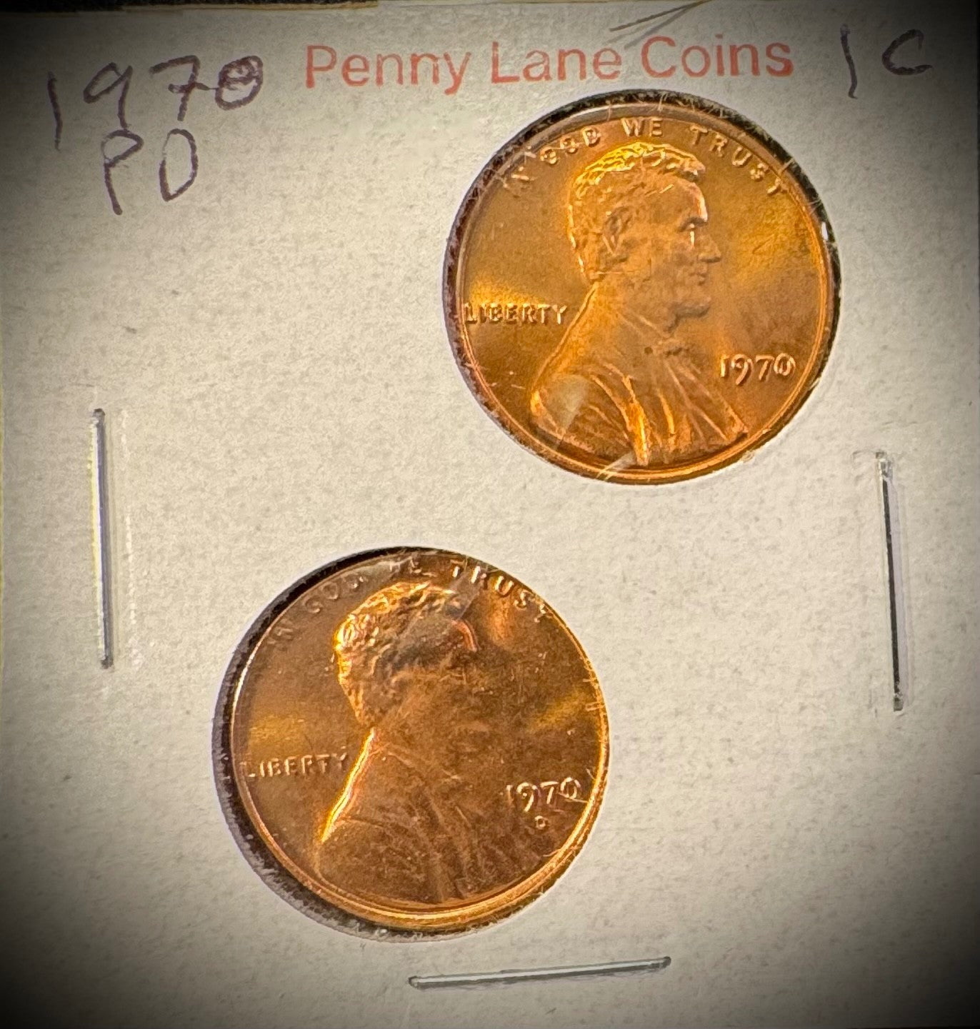 1970 P D S + S Lincoln Memorial Cent UNCIRCULATED + PROOF 4 Coin Lot2