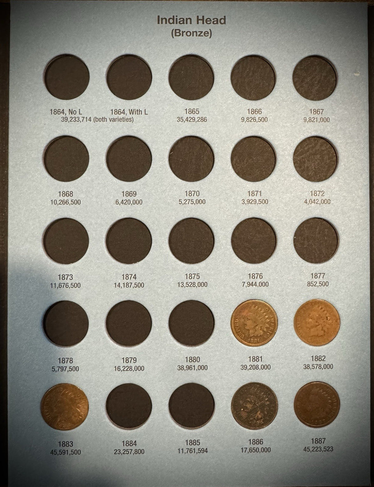 1857-1909 Flying Eagle Indian Head Cent Collection 28 Coins Starter Set Whitman3