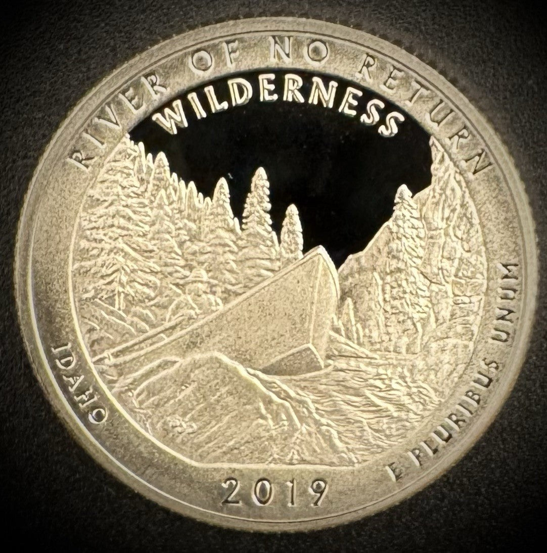 2019-S GEM PROOF America the Beautiful River Of No Return Clad Quarter DEEP CAM1