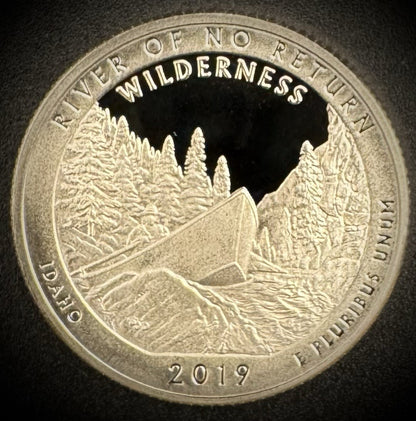 2019-S GEM PROOF America the Beautiful River Of No Return Clad Quarter DEEP CAM1