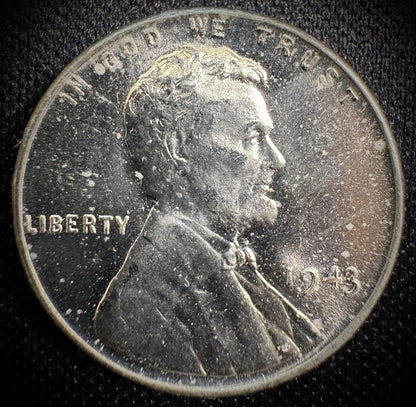 1943 Lincoln Wheat Penny Cent Choice BU Brilliant Uncirculated #90