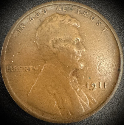 1911 Lincoln Wheat Cent Penny VF #20