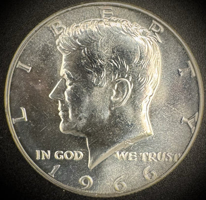 1966 SMS Kennedy Half Dollar 50C 40% SILVER Coin From US Mint Special Mint Set0