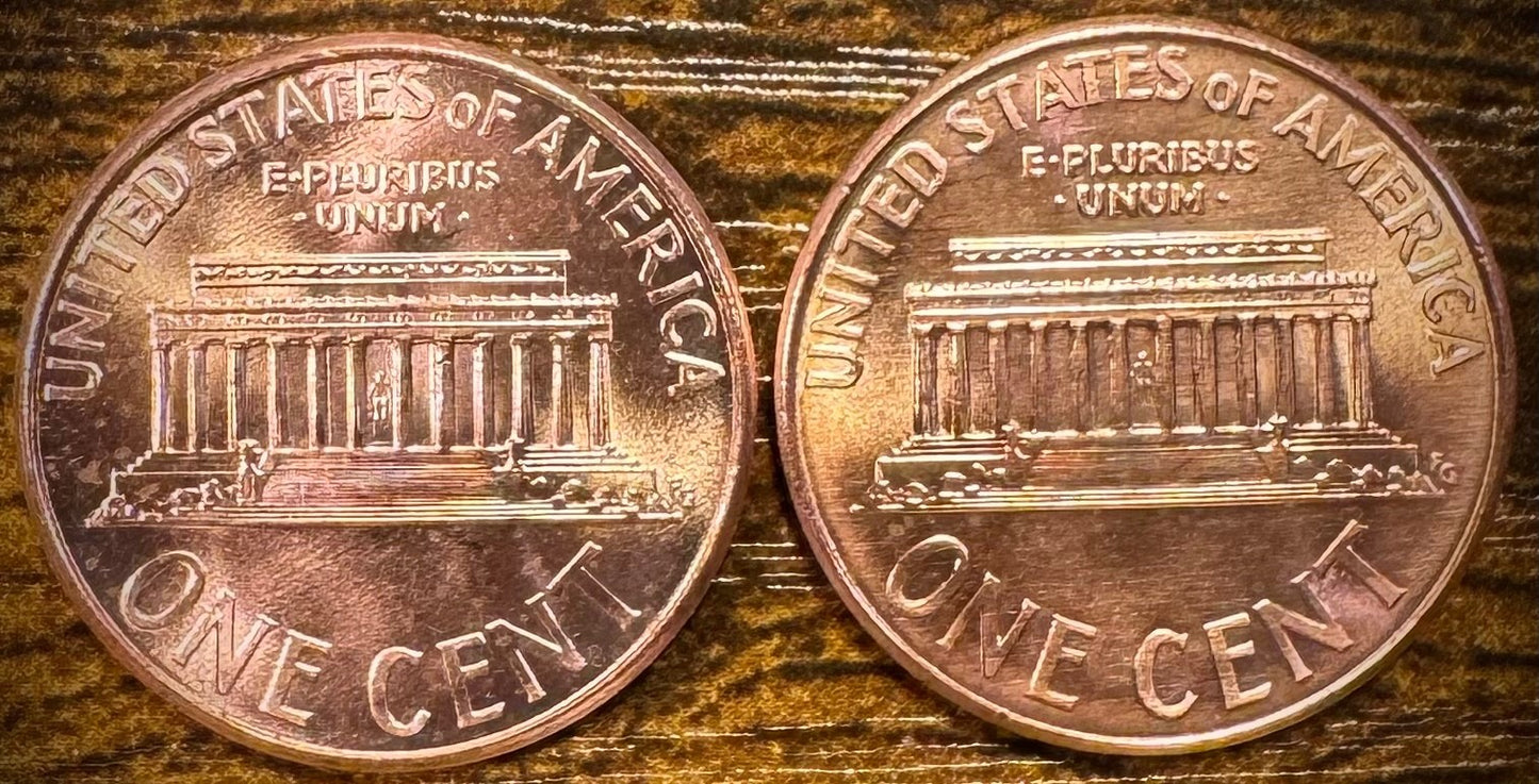 2005 P & D Lincoln Memorial Cent BU 2 Coin Set From Original Rolls1