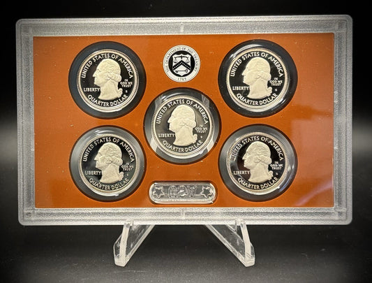 2015-S ATB Quarter GEM PROOF Clad 5 Coin Set w 2015 US Mint Box and COA1