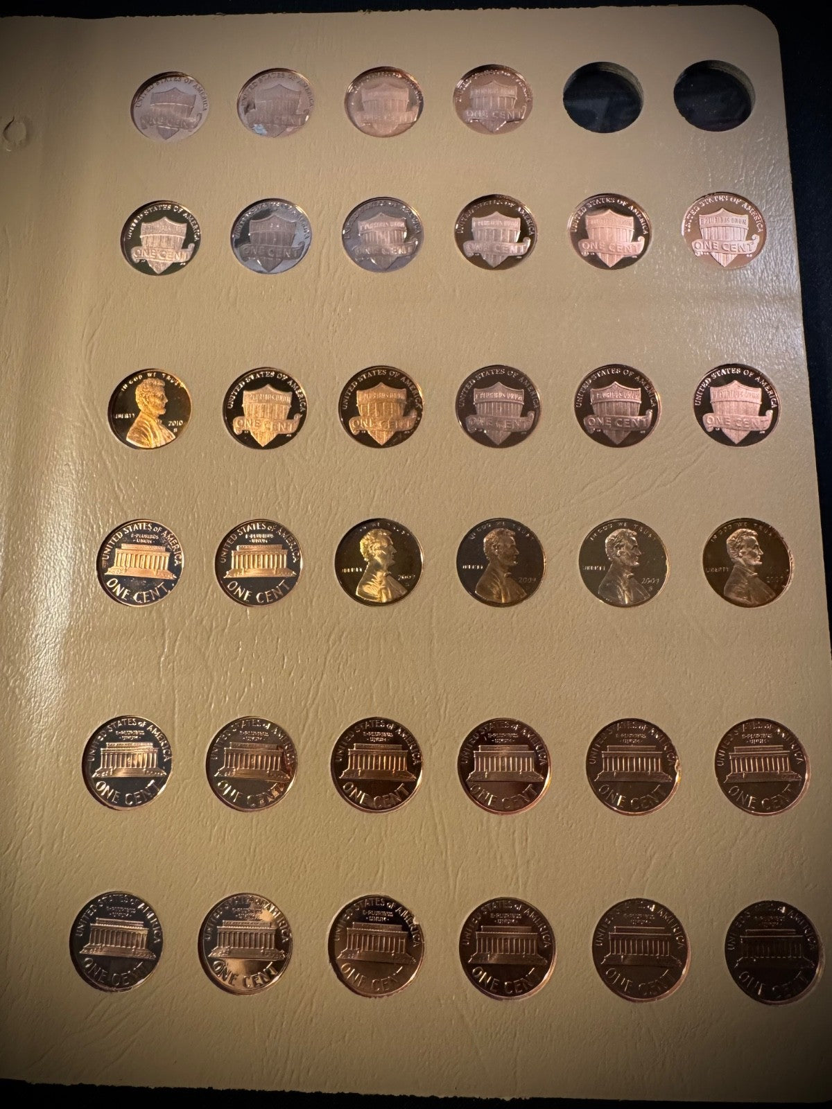 1959-2025 S Lincoln GEM PROOF Cents DEEP CAMEO COMPLETE 72 Coins NEW DANSCO Pgs11