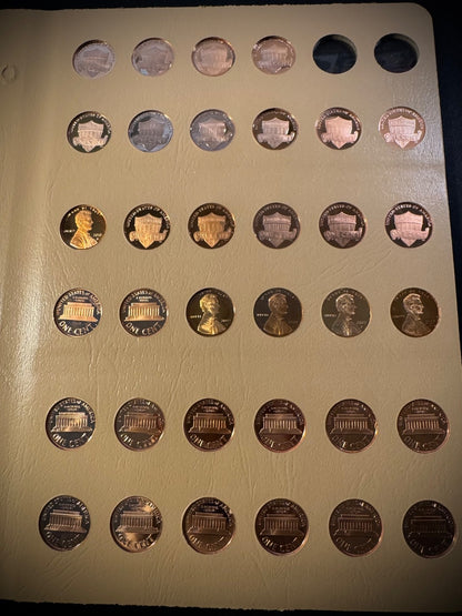 1959-2025 S Lincoln GEM PROOF Cents DEEP CAMEO COMPLETE 72 Coins NEW DANSCO Pgs11