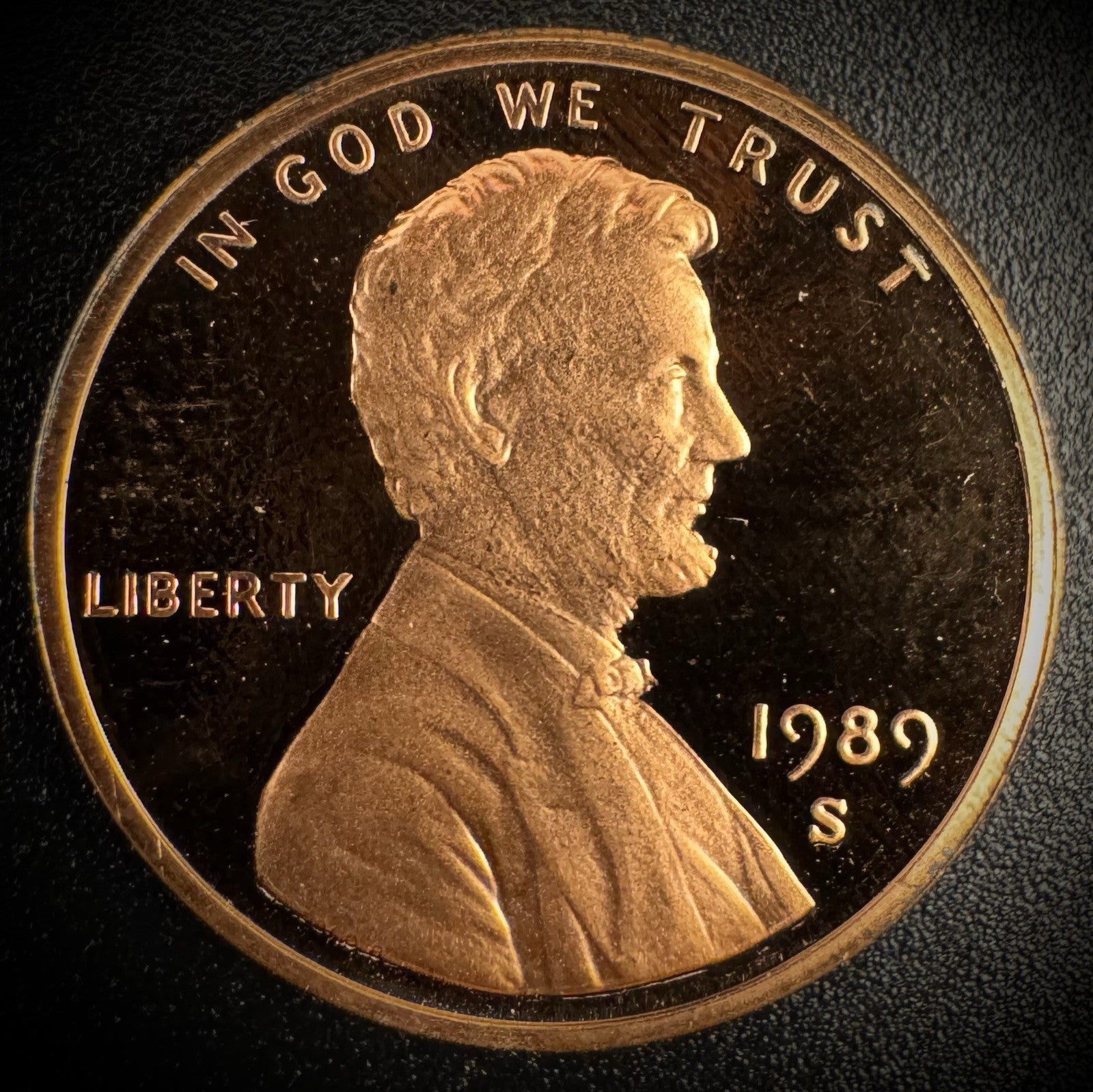 1989-S Lincoln Memorial Cent PROOF Coin Penny0