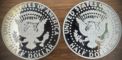 2020-S Kennedy Half Dollar GEM PROOF .999 Silver & Clad 2 Coin Lot Set1