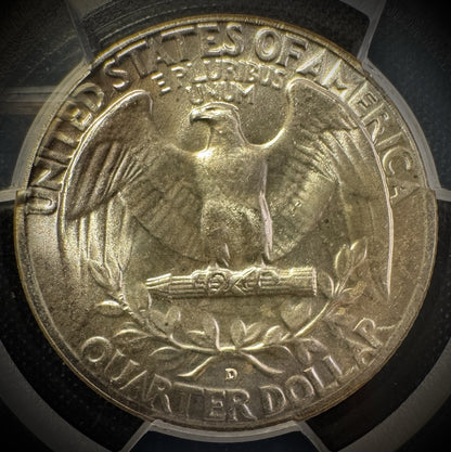 1962 D Silver Washington Quarter PCGS MS66 TRUE VIEW4