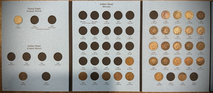 1857-1909 Flying Eagle Indian Head Cent Collection 28 Coins Starter Set Whitman0
