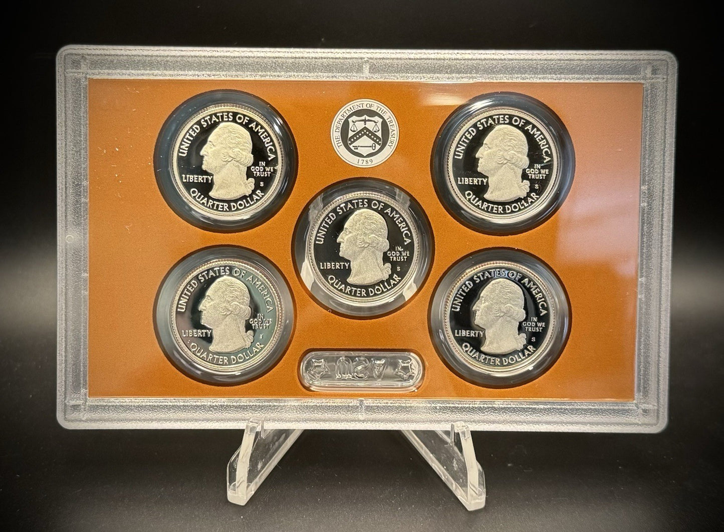 2013-S ATB Quarter GEM PROOF Clad 5 Coin Set w 2013 US Mint Box and COA1