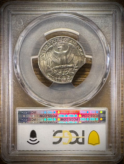 1983-P Washington Quarter PCGS MS63 MINT ERROR 7% Double Curved Clip TRUE VIEW2