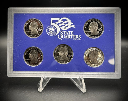 2006-S State Quarter GEM PROOF Clad 5 Coin Set w 2006 US Mint Box and COA1