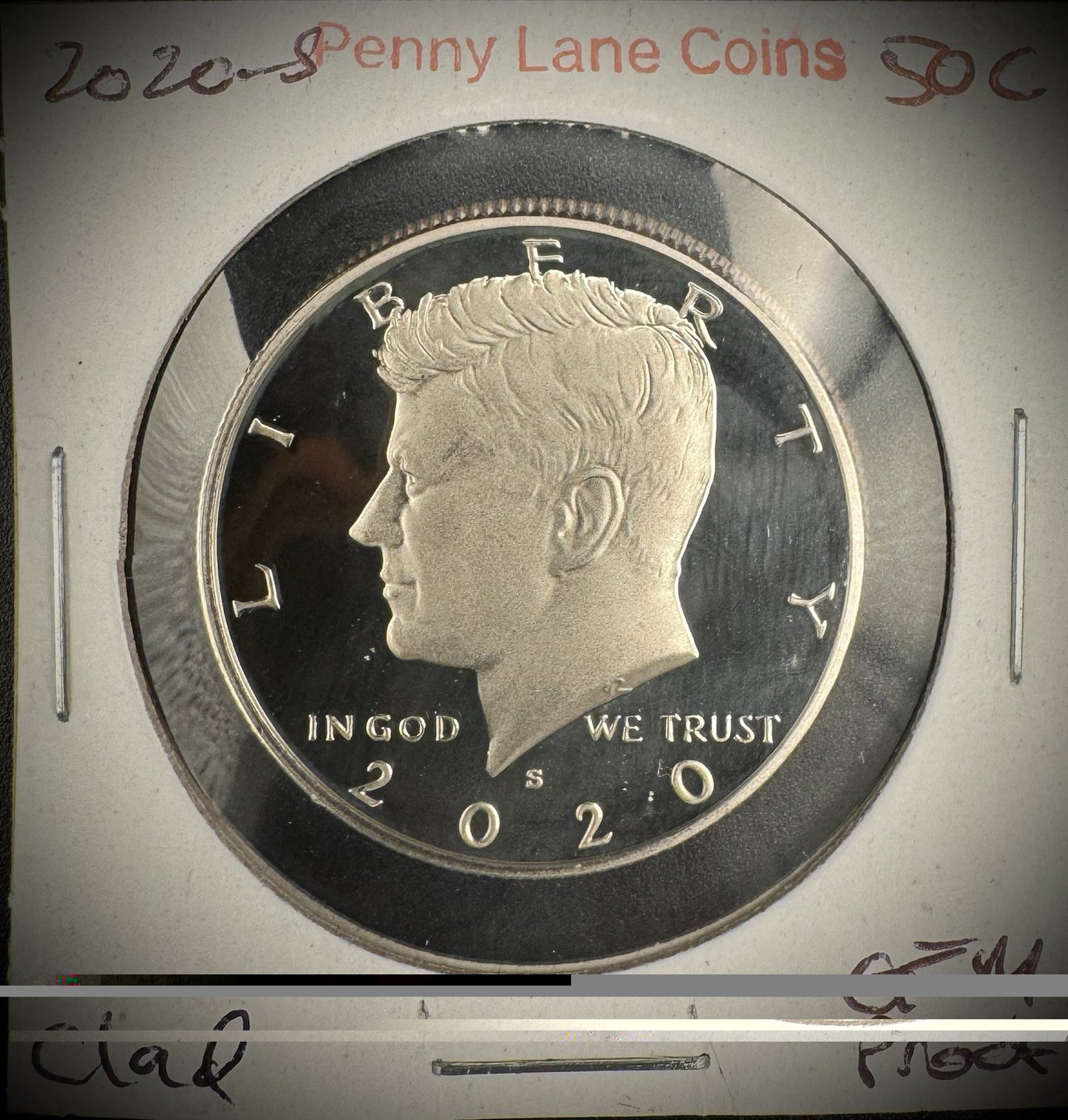2020-S GEM PROOF Kennedy Half Dollar Clad 50C DEEP ULTRA CAMEO0