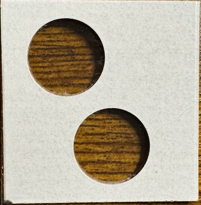 50 - COWENS 2 Hole - Cent Penny Dime 2 x 2 Mylar/Cardboard Holders2