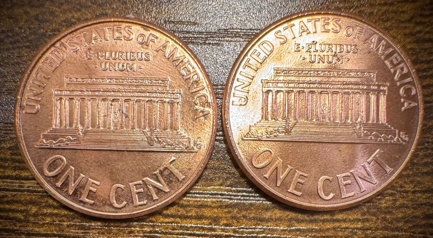 2008 P & D Lincoln Memorial Cent BU 2 Coin Set From Original Rolls1