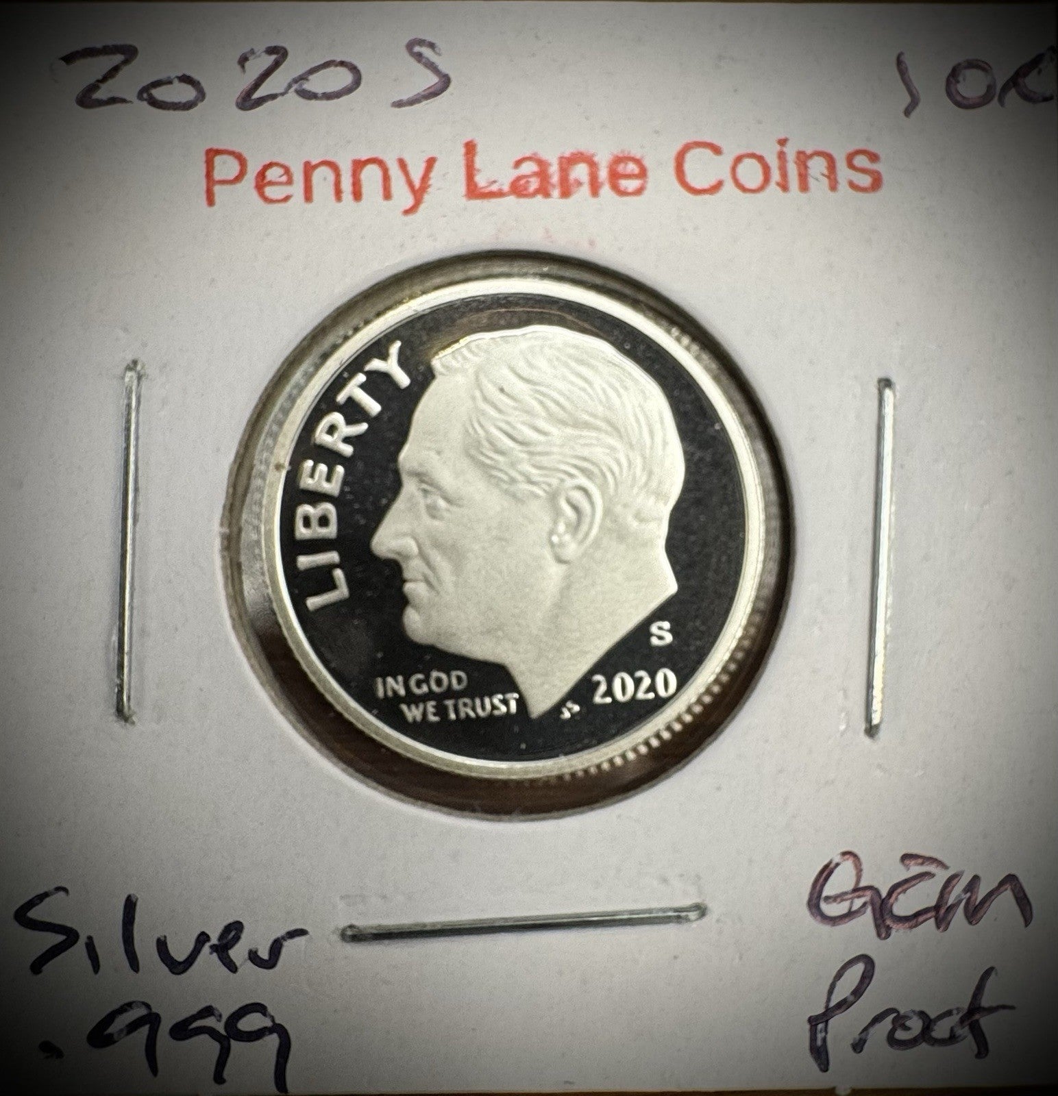2020-S 99.9% SILVER GEM PROOF Roosevelt Dime 10C .999 Fine Coin #22