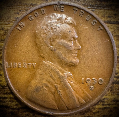1930-S Lincoln Wheat Penny Cent #10
