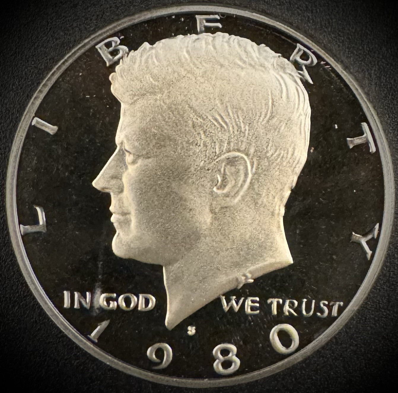 1980-S Kennedy Half Dollar GEM PROOF Clad 50C DEEP ULTRA CAMEO0