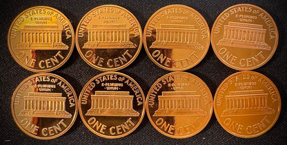1968-2009-S PROOF Lincoln Memorial & Bicentennial Cent 45 Coin Set8
