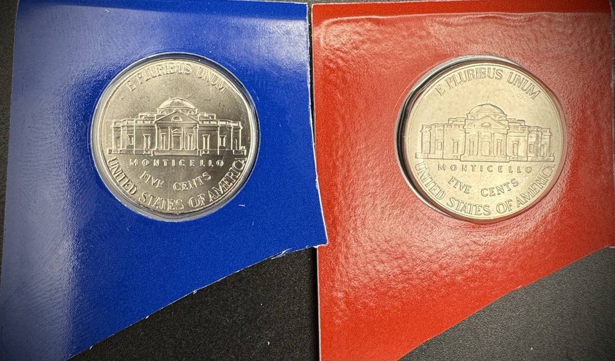 2010 P D Satin Finish Jefferson Nickel 2 Coin Lot From US Mint Uncirculated Set1