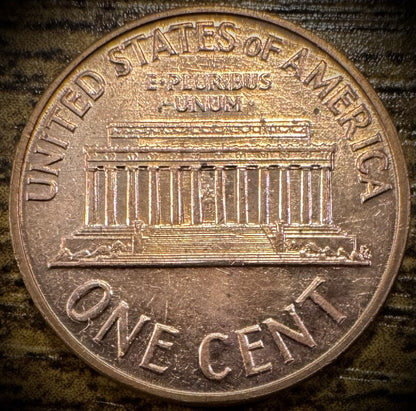 1960-D Lincoln Memorial Cent SMALL DATE BU Uncirculated STRIKE-THROUGH ERROR1