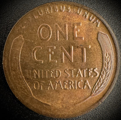1916 Lincoln Wheat Penny Cent Uncirculated Brown Toned VIDEO1