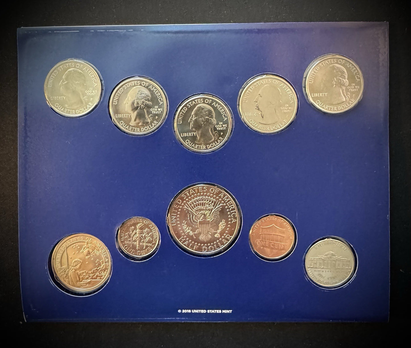 2019 US Mint Uncirculated 20 Coin Set P & D Philadelphia & Denver 10 Coins Each3