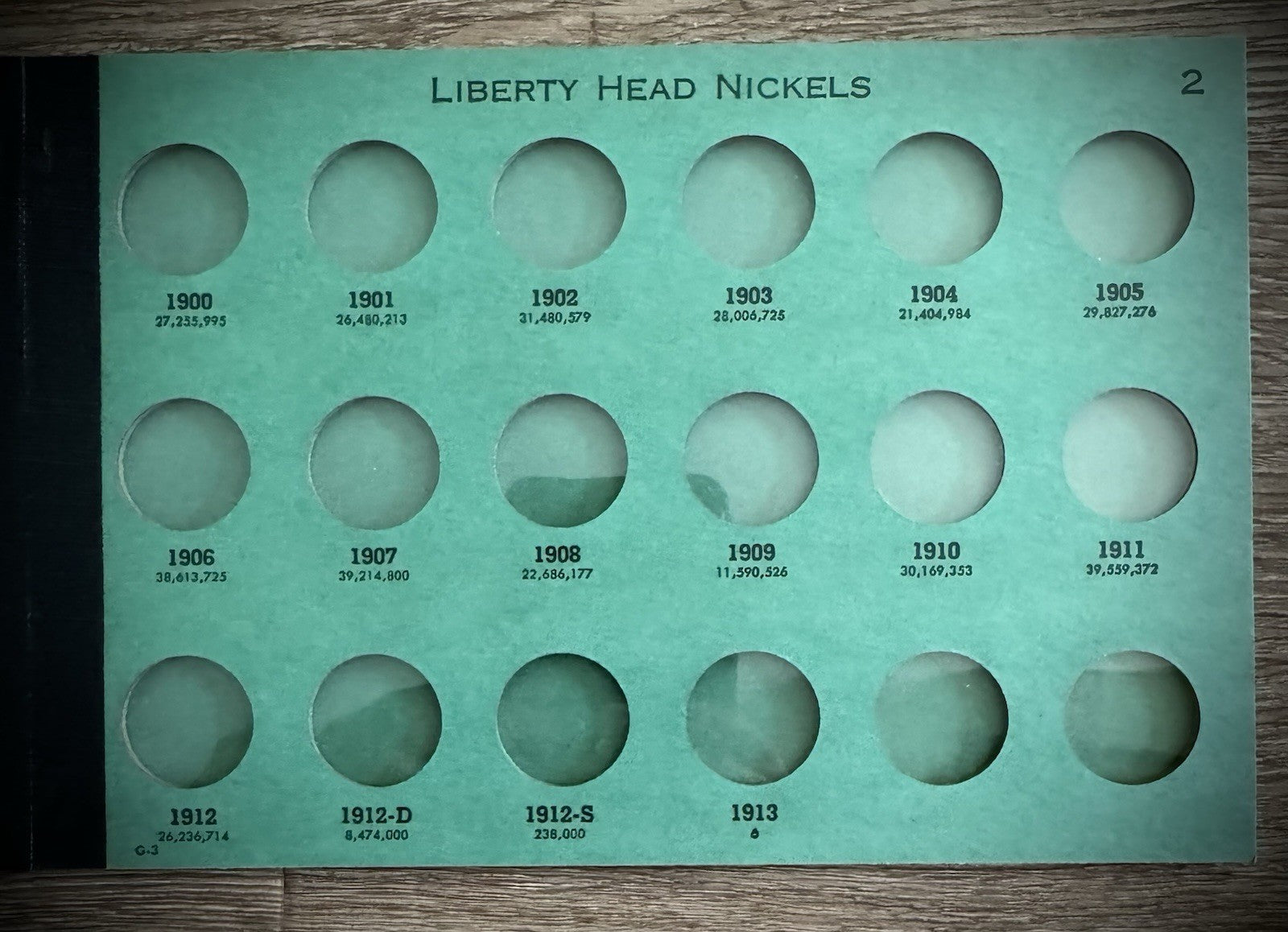 Never Used Vintage Meghrig V Nickel 1883-1913 G-3 Album Empty No Coins2