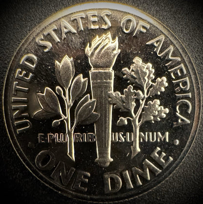 1974-S PROOF Roosevelt Dime 10C Clad DEEP CAMEO Coin From US Mint Proof Set1